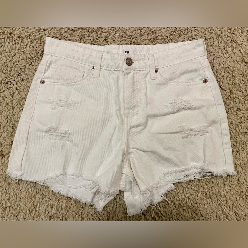 BP White Denim Shorts sz 26